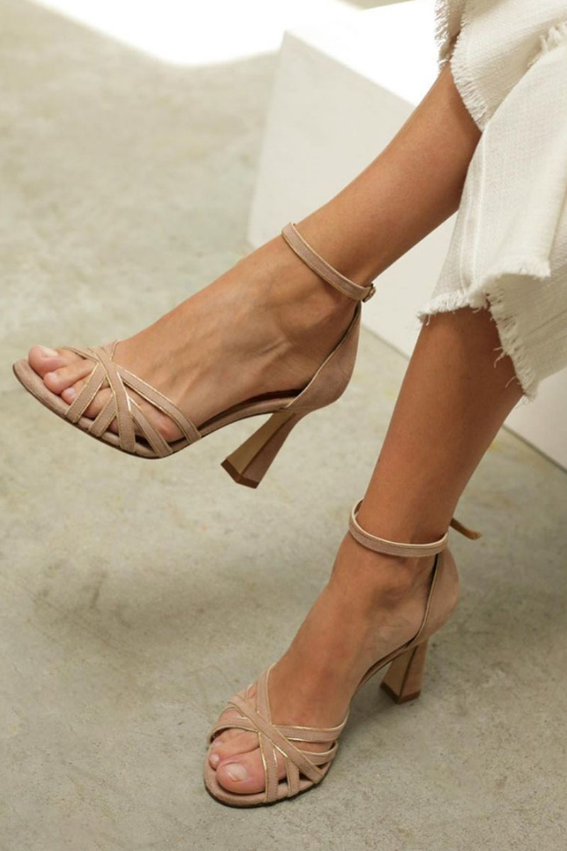 Victoria™ | Tacones Slim con punta redonda Patchwork