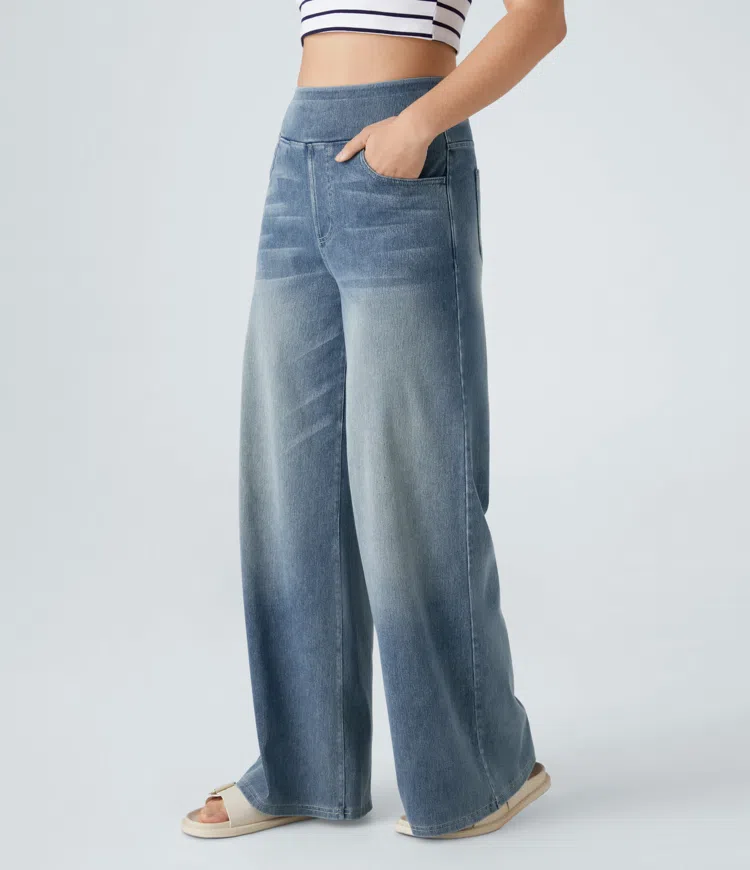 Solène - Jeans de pierna larga con ajuste relajado