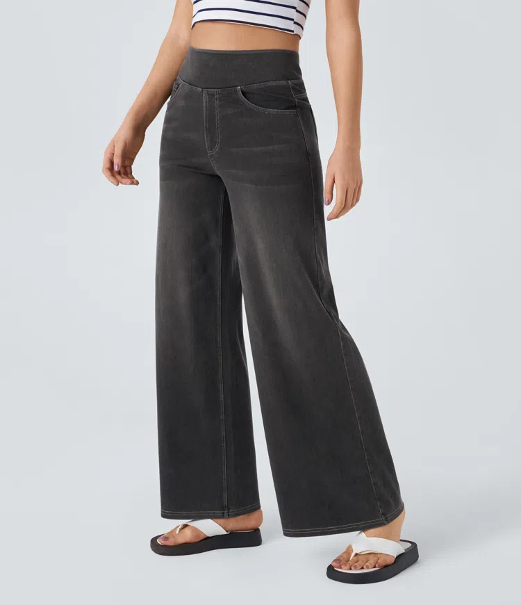 Solène - Jeans de pierna larga con ajuste relajado