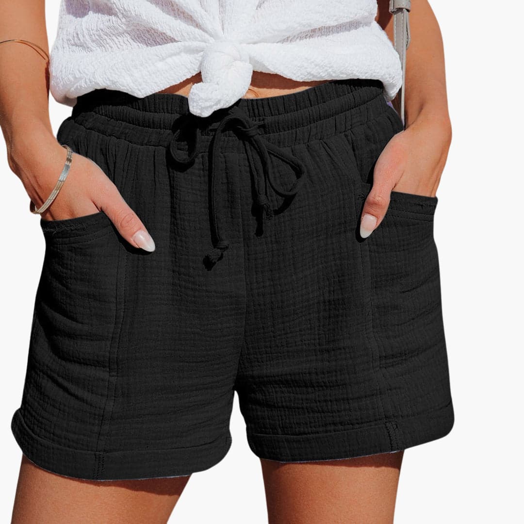 Emma | Pantalones Cortos Casual con Cordón Elegante