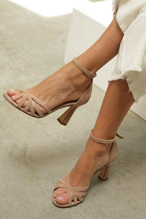 Victoria™ | Tacones Slim con punta redonda Patchwork