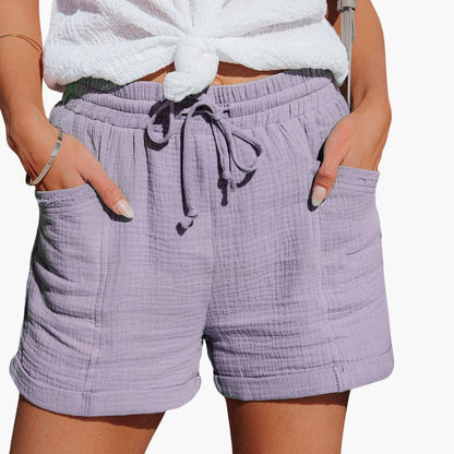 Emma | Pantalones Cortos Casual con Cordón Elegante