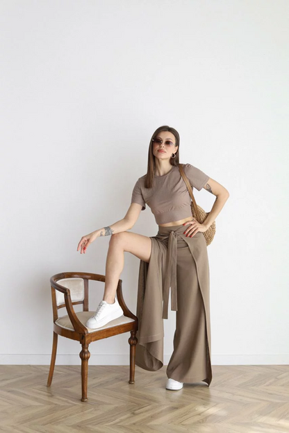 ARIANE – PANTALONES LARGOS DE LINO PARA MUJERES