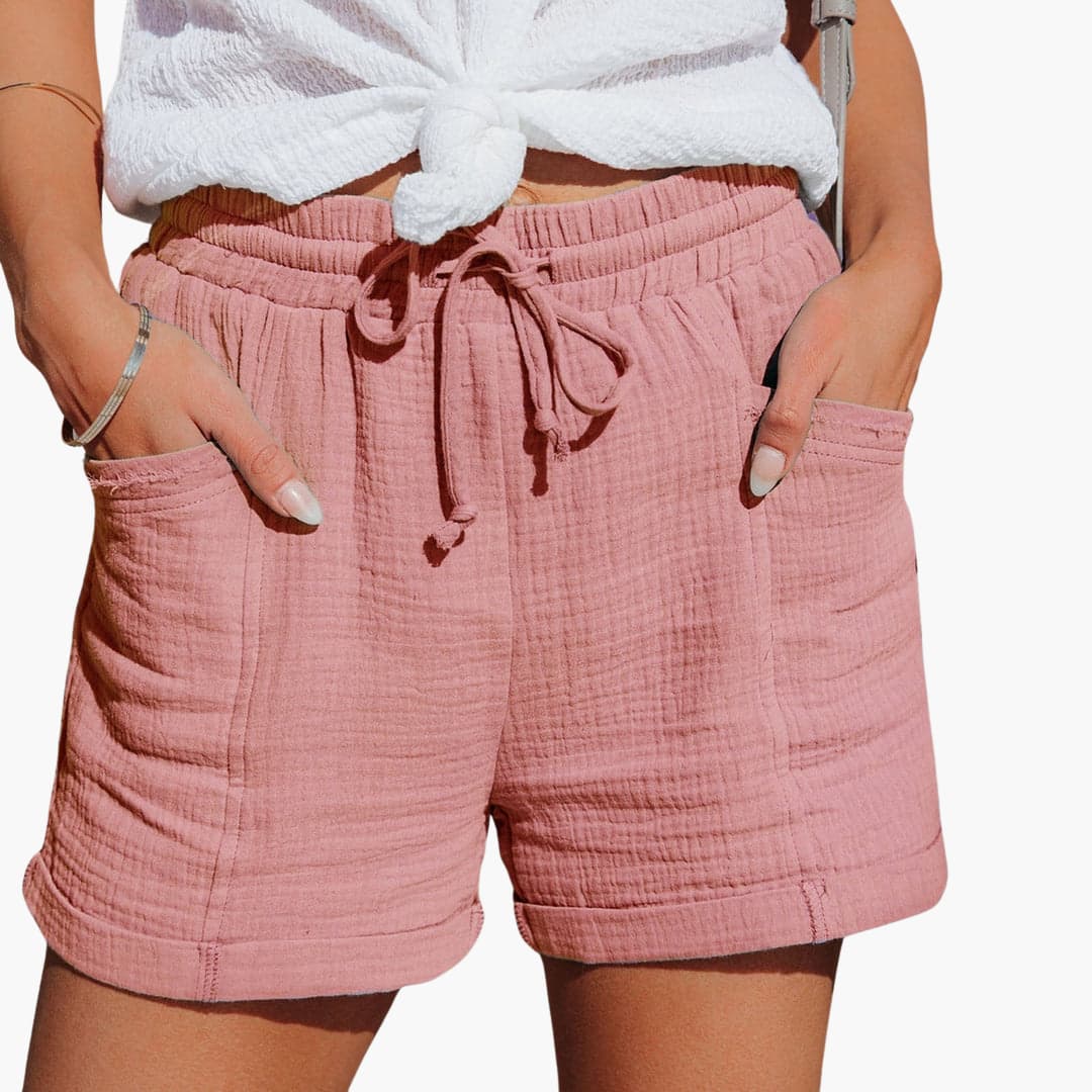 Emma | Pantalones Cortos Casual con Cordón Elegante