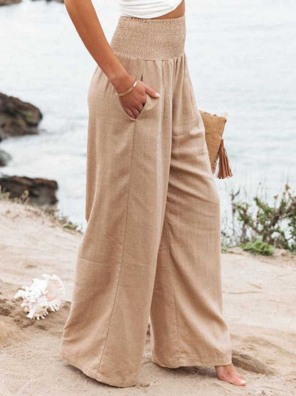 THALIORA – PANTALONES REMI DE PIERNA ANCHA