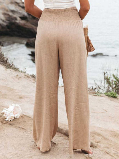 THALIORA – PANTALONES REMI DE PIERNA ANCHA