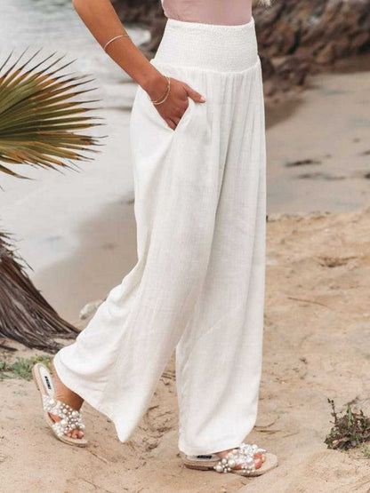 THALIORA – PANTALONES REMI DE PIERNA ANCHA