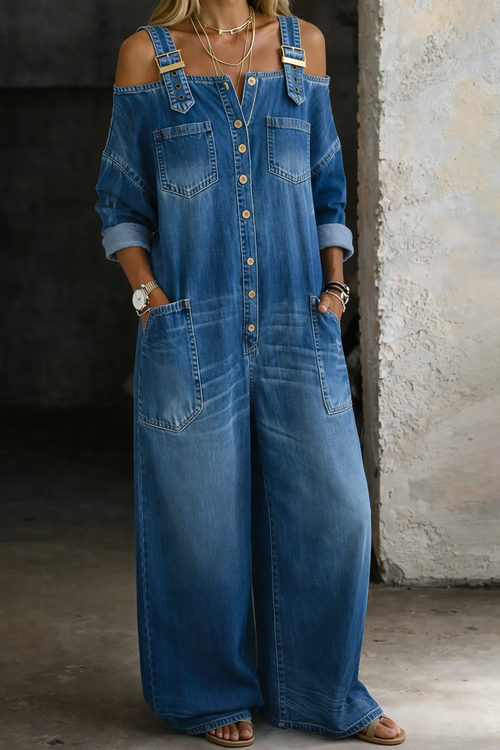 Natalia | Mono denim elegante