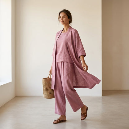 Isabela™ | Conjunto de lino elegante y sofisticado