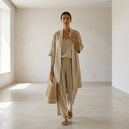 Isabela™ | Conjunto de lino elegante y sofisticado