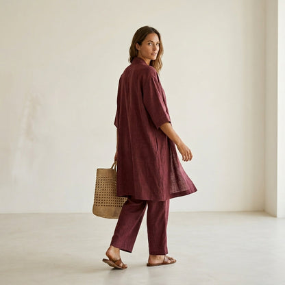 Isabela™ | Conjunto de lino elegante y sofisticado