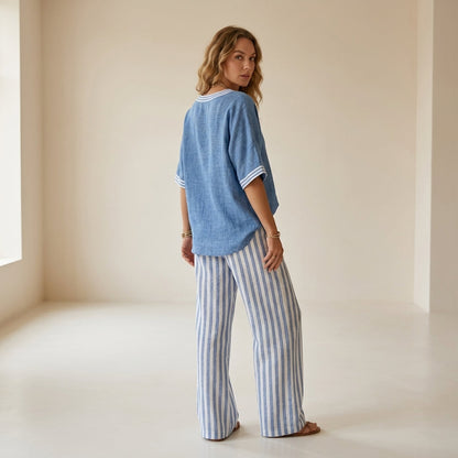 Natalia™ | Conjunto de lino elegante