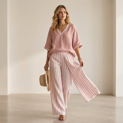 Natalia™ | Conjunto de lino elegante