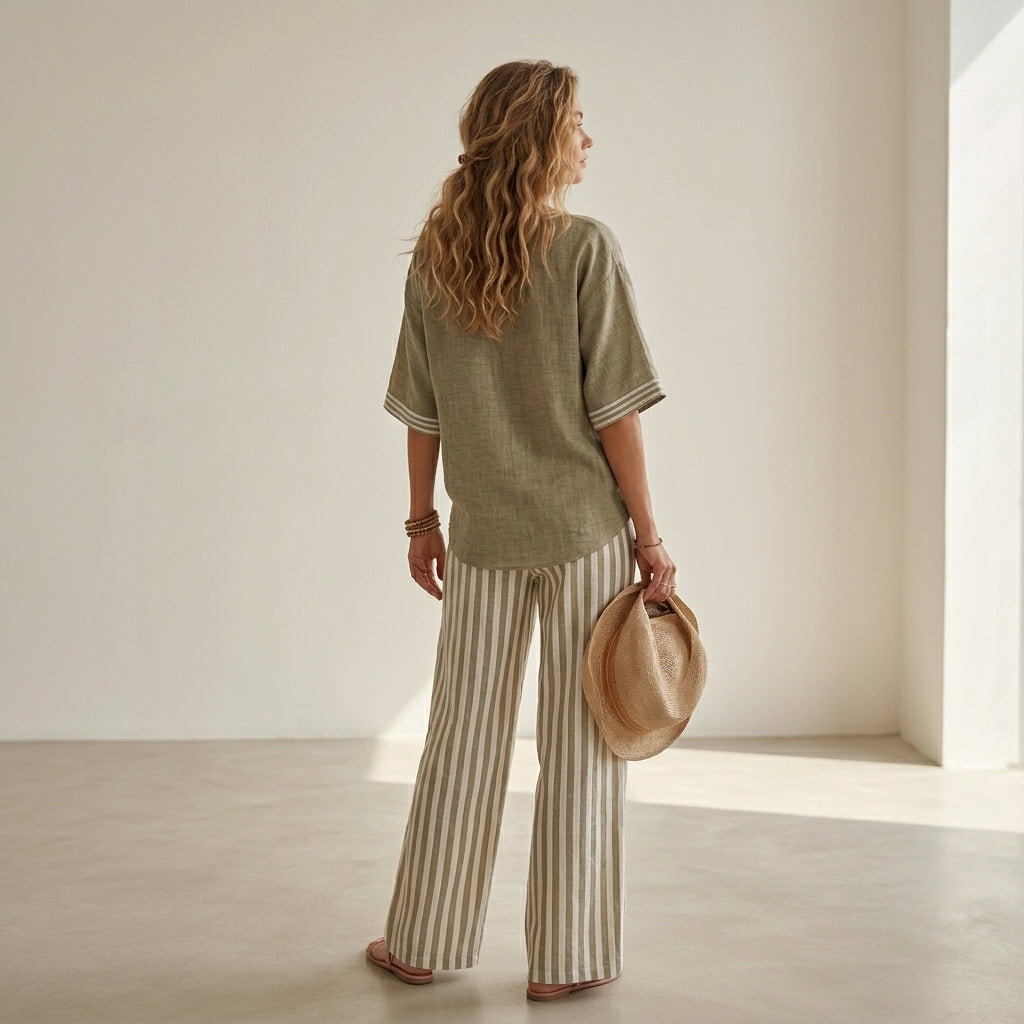 Natalia™ | Conjunto de lino elegante