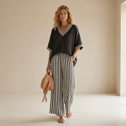 Natalia™ | Conjunto de lino elegante