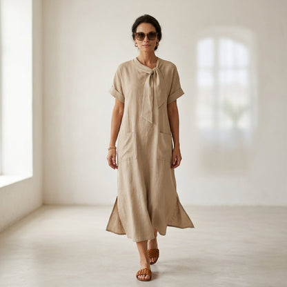 Dalia Atelier™ Elegante Vestido con bolsillos