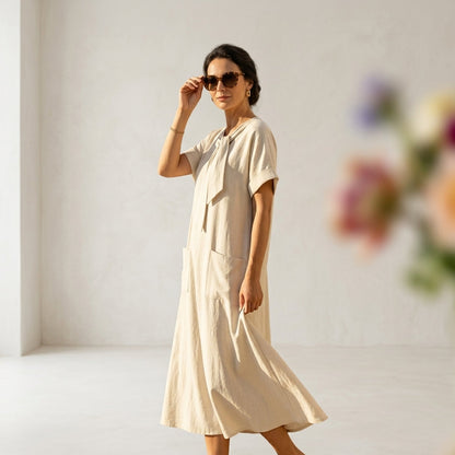 Dalia Atelier™ Elegante Vestido con bolsillos