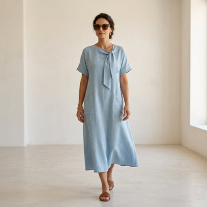 Dalia Atelier™ Elegante Vestido con bolsillos