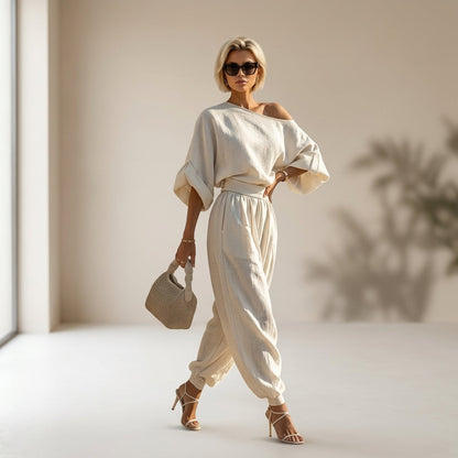 Conjunto de Lino Off-white