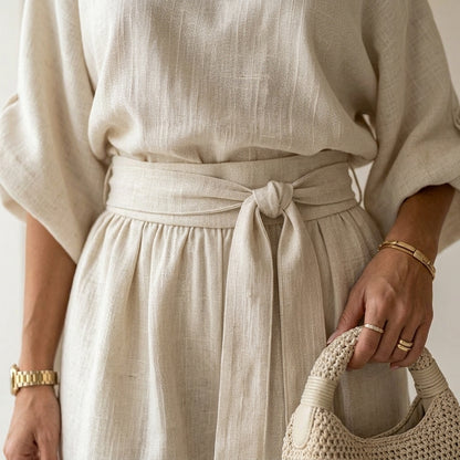 Conjunto de Lino Off-white