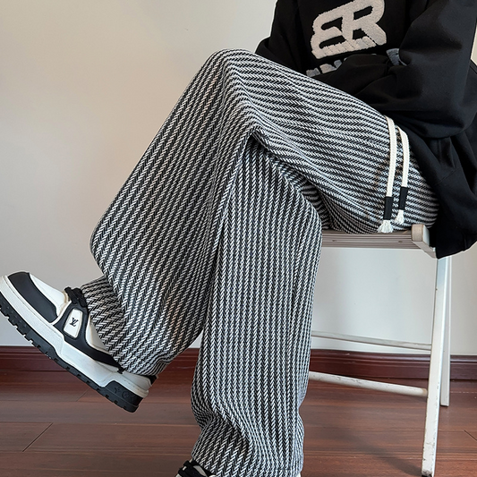 XAVIERA – PANTALONES DE FELPA MODERNOS A RAYAS