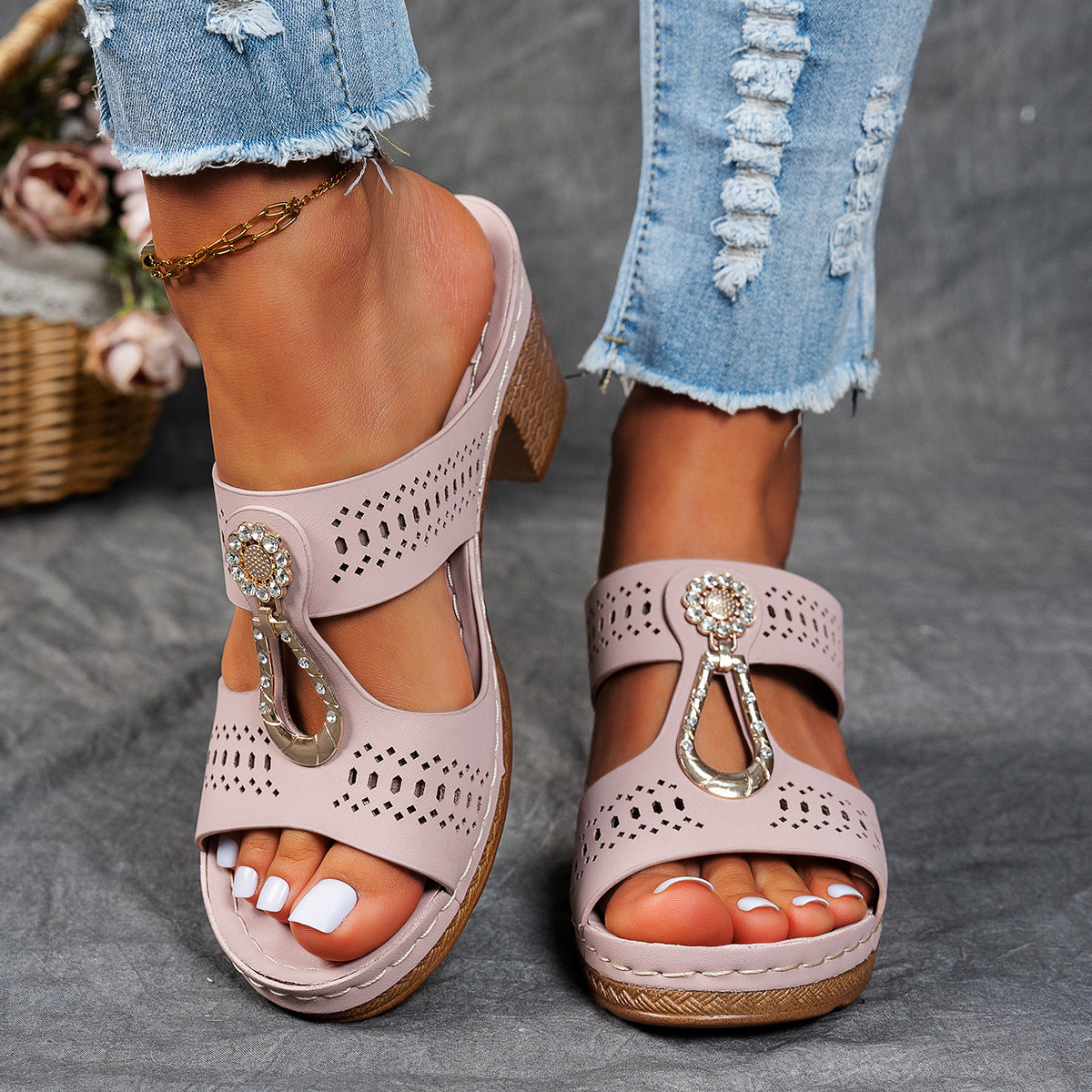 Isabella™ | Sandalias ortopédicas de confort con tacón alto