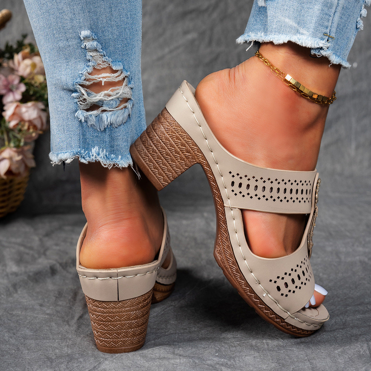 Isabella™ | Sandalias ortopédicas de confort con tacón alto