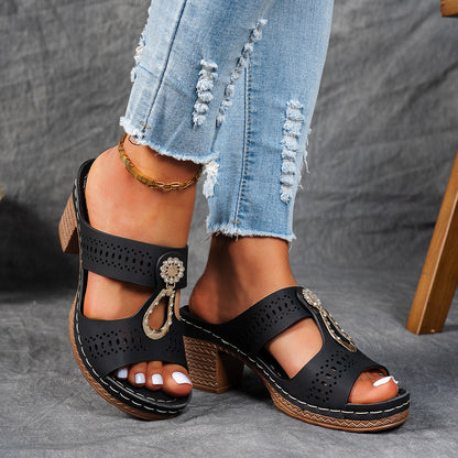 Isabella™ | Sandalias ortopédicas de confort con tacón alto