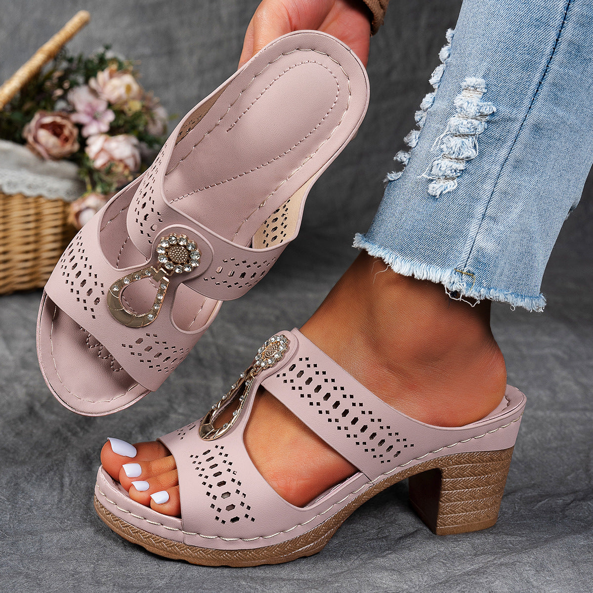 Isabella™ | Sandalias ortopédicas de confort con tacón alto