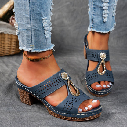 Isabella™ | Sandalias ortopédicas de confort con tacón alto