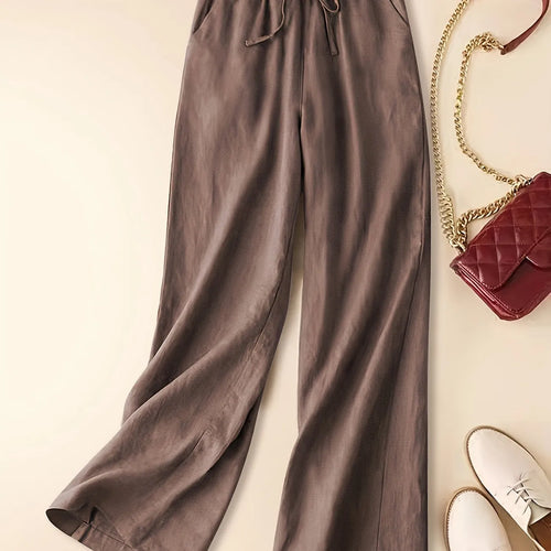 Tina - Pantalones de lino relajados