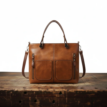 Bolso Doble Bolsillo Piel