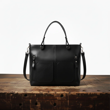 Bolso Doble Bolsillo Piel