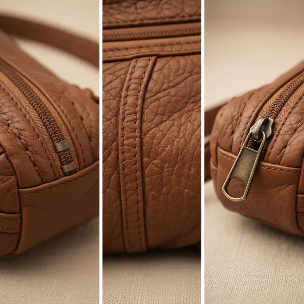 Bolso Bandolera con Detalles Trenzados
