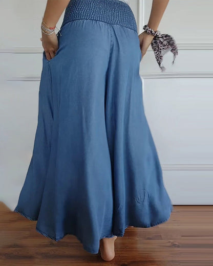 Jasper | Pantalones de tiro alto con smock
