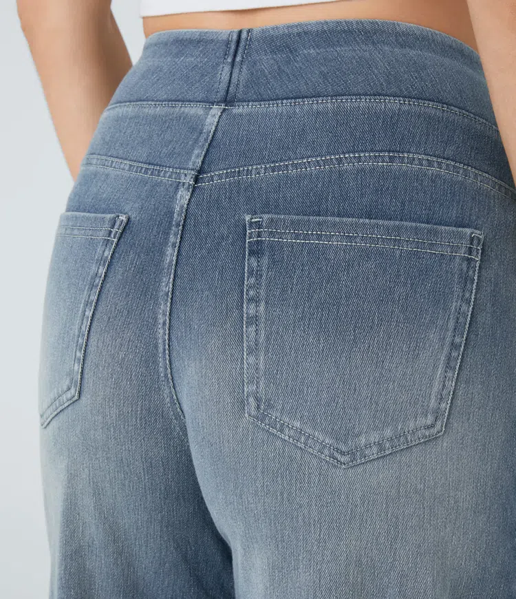 Solène - Jeans de pierna larga con ajuste relajado