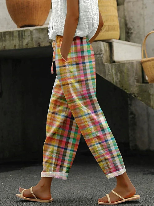 ZENARIA – PANTALONES A RAYAS CÓMODOS