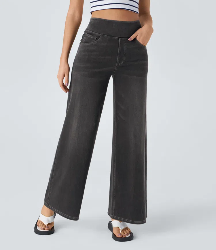 Solène - Jeans de pierna larga con ajuste relajado